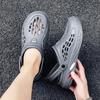 Men Garden Shoes Black Beach Flat Sandals Slippers Men Sandals Summer Hole Shoes Rubber 5 2024 New