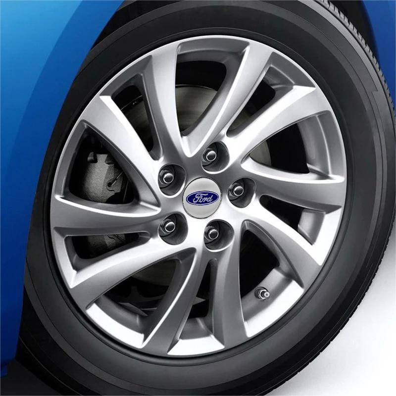 4PCS 56/60mm Car Wheel Center Hub Caps Tire Hubcap Rim Covers Emblem For Ford Focus Mk2 Mk3 Ranger Mondeo Mustang Kuga Fiesta CVS1