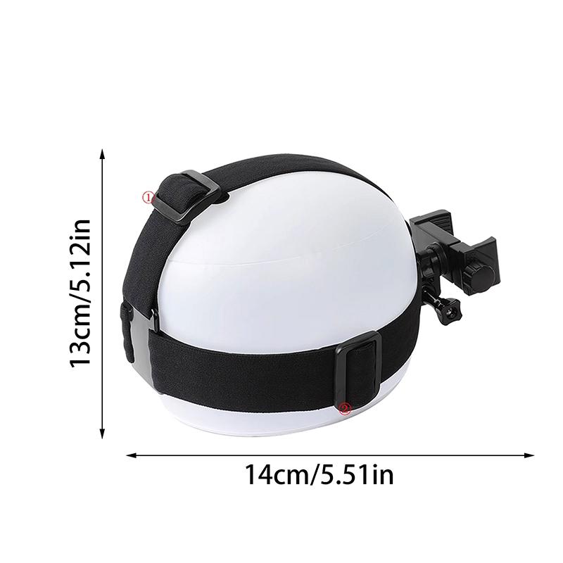 Suporte de Faixa de Cabeça Montado na Cabeça Ajustável para Transmissão ao Vivo Suporte para Celular com Perspectiva em Primeira Pessoa Presente