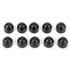 10pcs 15mm0.59in M8 Plastic Hex Screws Nuts Head Cap Cover Accessory