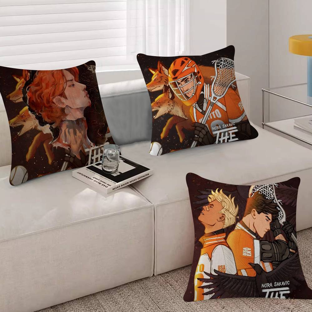 The Foxes All For The Game Cushion Cover Pillowcase Upholstery Sofa Throw Pillow Home Decor Pillowcas