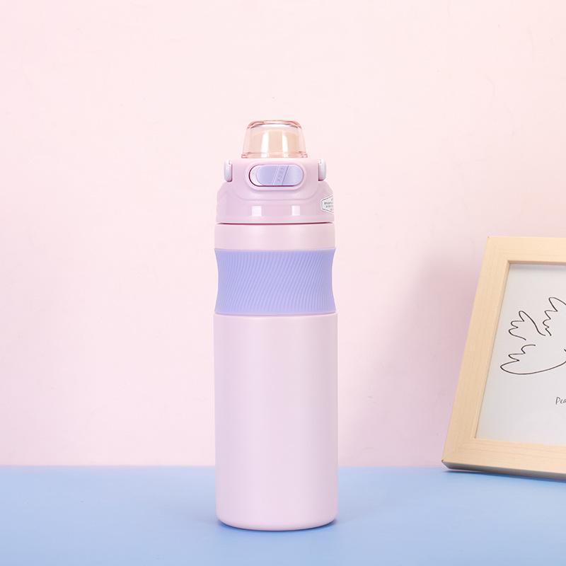 Portable 316 Stainless Steel Thermos Outdoor Portable Bouncing Direct Drinking Sports Kettle Mountaineering Travel Pot