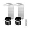 2Set Wall Mount Oil Funnel Holder With Detachable Plastic Cup For Oil Filter Storage In Garage Workshop