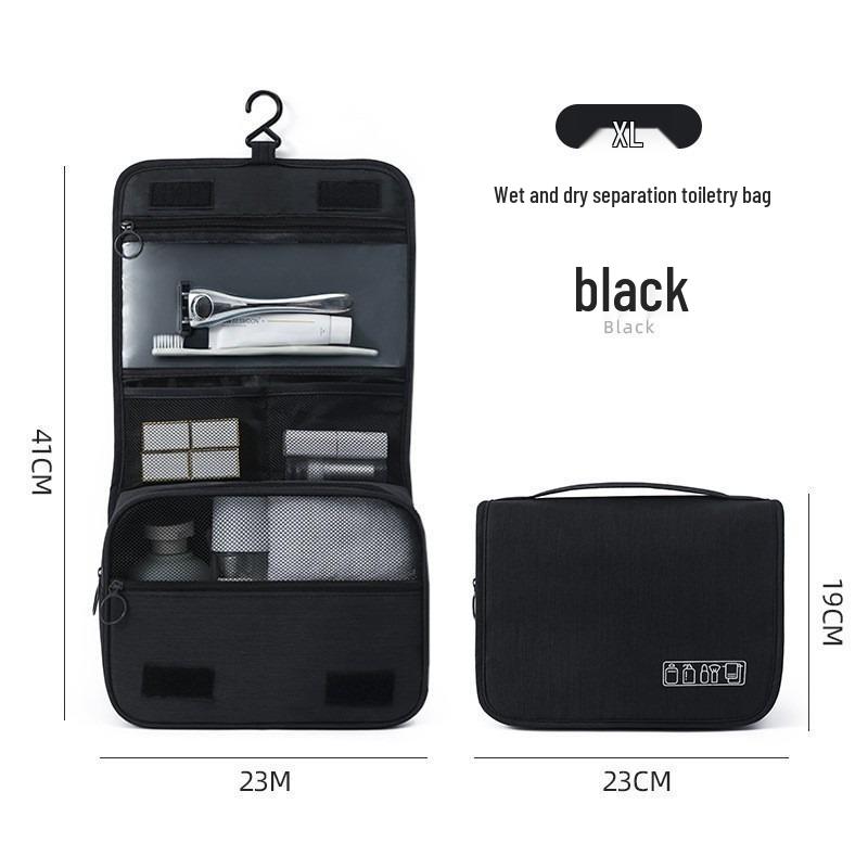 Korean Waterproof Toiletry Bag - Large Capacity, Portable, Hanging, Unisex Travel Cosmetic Organizer.