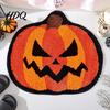 Stain-resistant Gothic Mat Halloween Bath Mat, Non-Slip Fluffy Ghost Rug, Pumpkin Absorbent Skin-friendly Soft Shower Bathroom Washable Area