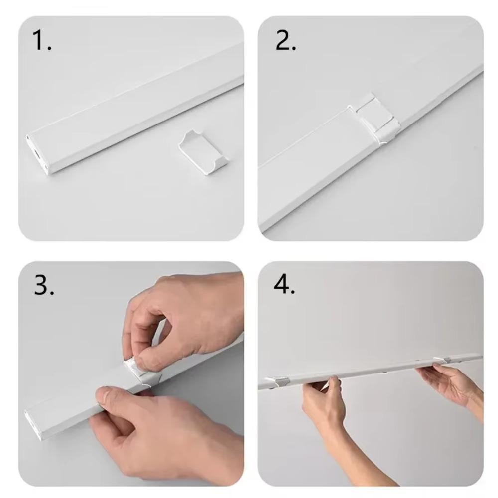 LED Night Light Kitchen Under Cabinet Light 20/30/40/50cm Rechargeable PIR Motion Sensor Closet Wardrobe Lamp Aluminum Night Light