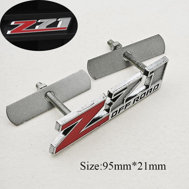 3D Metal Car Styling Logo Z71 Z71 OFF ROAD Trunk Badge Front Grille Emblem Sticker For Chevrolet Silverado Colorado Cheyenne la2
