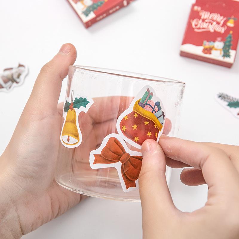 Cartoon DIY Scrapbooking Decorations Decals Christmas Stickers Cute Seal Stickers Funny Children PVC Waterproof for Laptop Tools