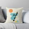 Colorful Animal Figure Pattern Double-sided Printed Pillow Cover Short Plush Suitable Living Rooms Bedrooms Throw Cushion Cover