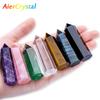 7Pcs Set Natural Stone And Crystals Point Wand Reiki Healing Stone Rose Quartz Amethyst Home Decor Mineral Stones Crafts Crystal