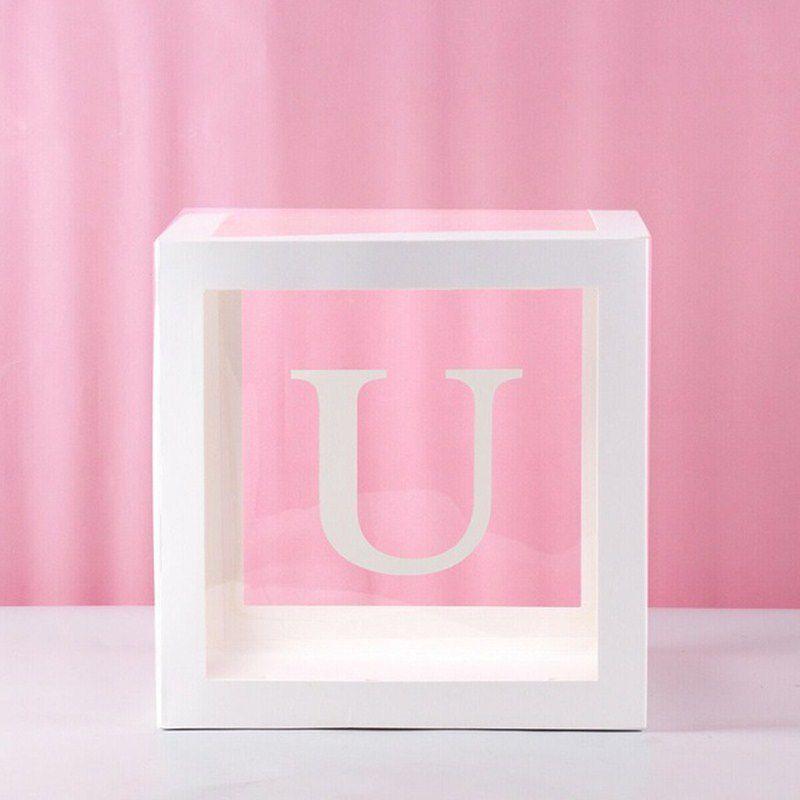 Stylish Transparent Cube Box For Boy Girl Baby Shower And Wedding Decorations