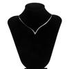 Collane a forma di V con catene a serpente sul collo, moda da donna, collana girocollo corta per donne, gioielli alla moda, regali per ragazze