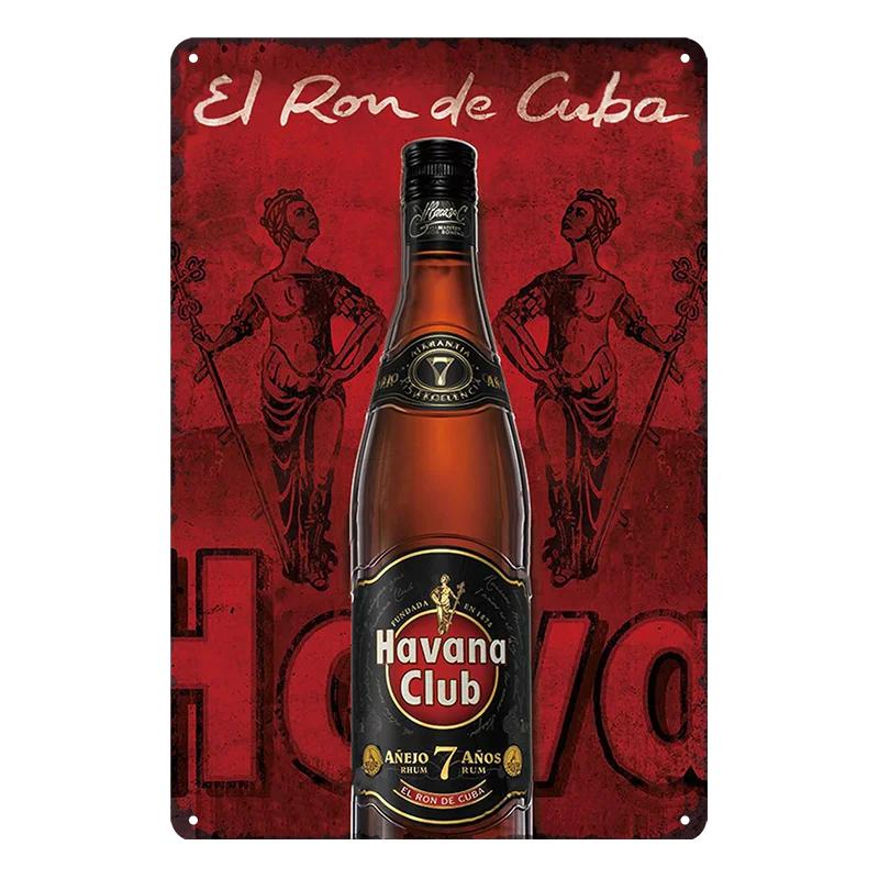 Vintage Metal Sign Rum Brand Retro Tin Sign Captain Morgan Funny Poster Decor for Bar Pub ClubMan Cave Wall Art Decoration