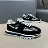 2025 Spring Men's Dad Sneakers - Breathable Colorblock Platform Shoes with Elevated Design, Versatile Chunky Casual Sneakers for Urban Streetwear