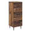 Schubladenschrank im Vintage-Stil, Holzoptik, recyceltes Holz, 33 x 34,5 x 89,5 cm, Holzwerkstoff