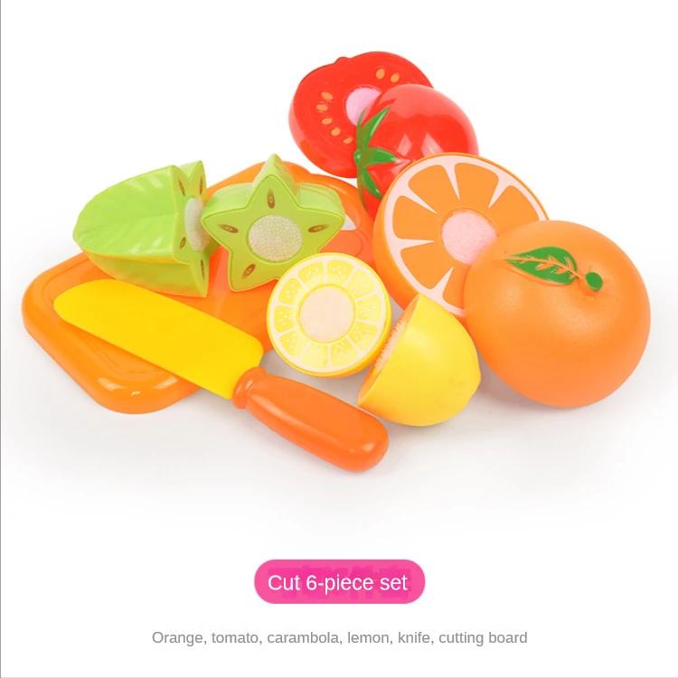 6/10/13Pcs Kitchen Fun Cutting Fruits and Vegetables Food Play House Set Puzzle Education Toys For Kids Boys Girls Gifts