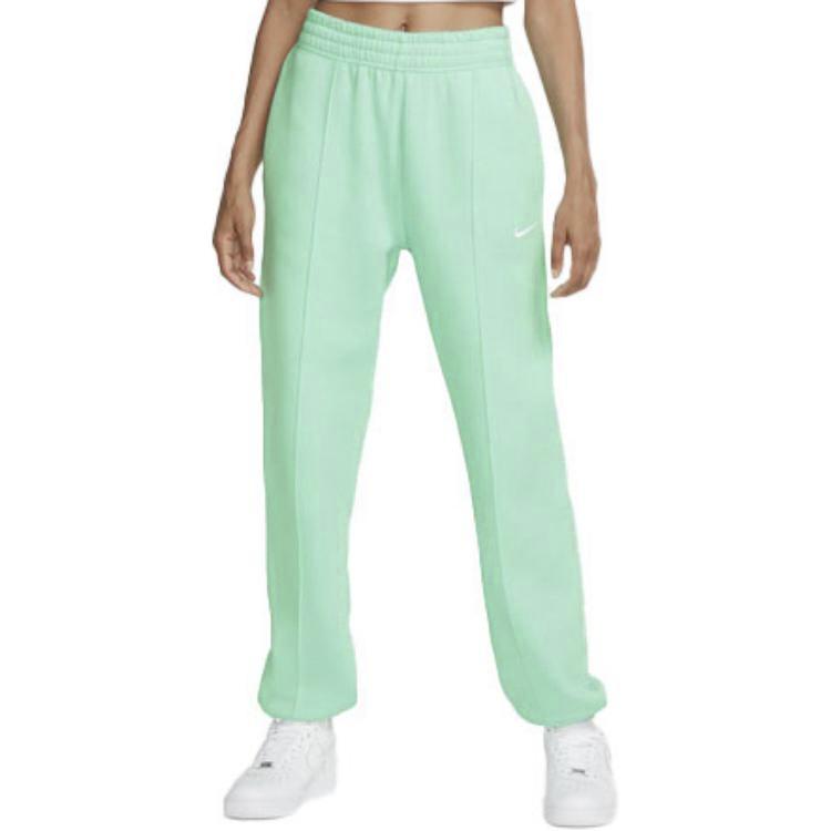Nike Sportswear Essentials Knitted Sweatpants Women's Tranquil Cucumber Green Moderate Cuffed Pants BV4090-390