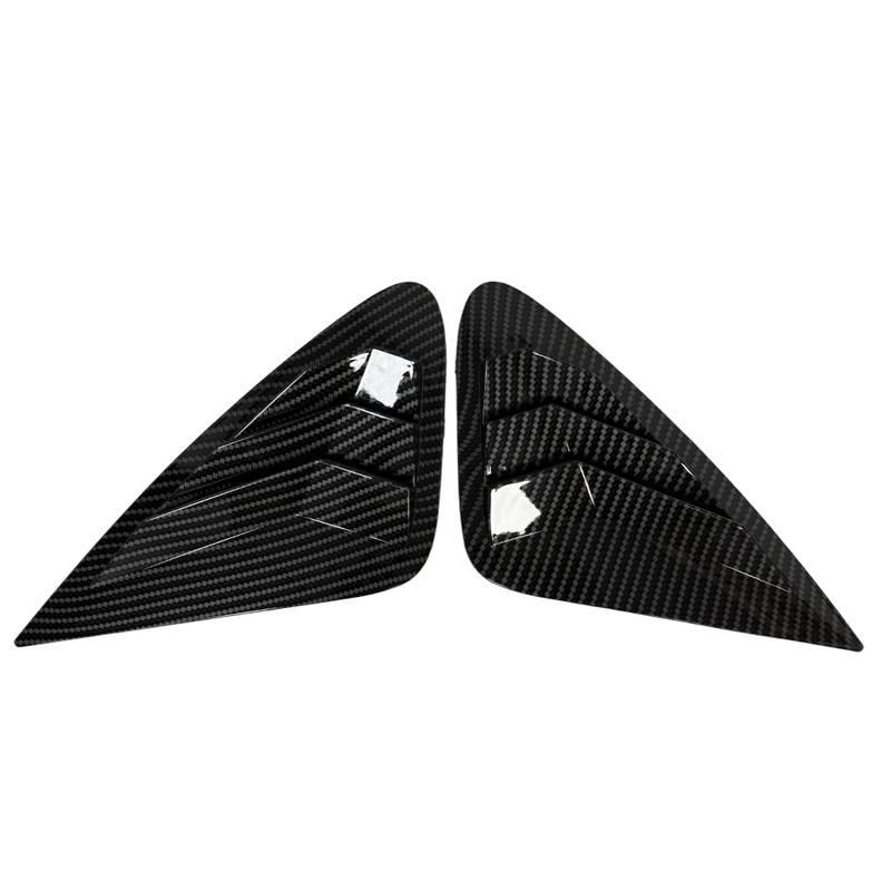 For Hyundai Elantra 2007-2010 ABS Plastic Window Quarter Louver Scoop Cover Side Vent Shutter Trim Car Adhesive Accessories