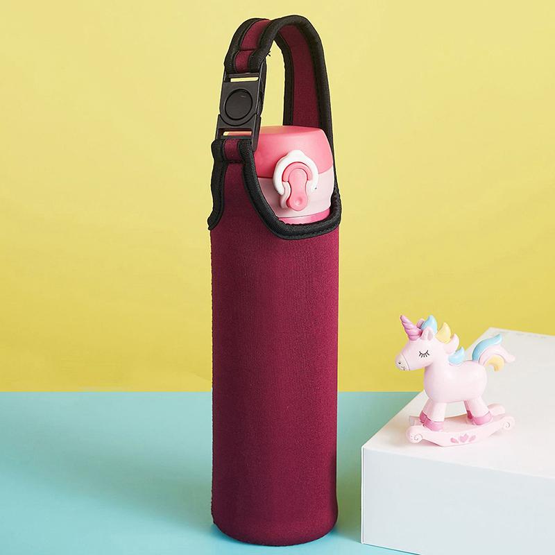 Housse de protection pour bouteille d'eau de voyage, sac de rangement isotherme portable de 500 ml