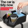 Universal Car Armrest Storage Box Center Console Armrest Box with Cup Holder Auto Front Seat Organizer for Cars Trucks SUVs