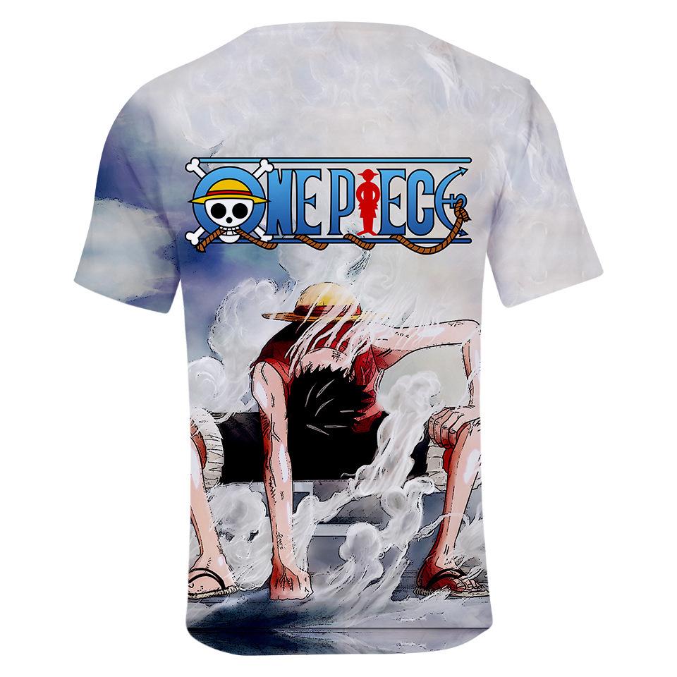 Grappig Cartoon ONE PIECE T-shirt Cool Heren T-shirt Ronde Hals Casual Unisex Streetwear Anime Mode Tee