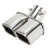VekAuto Muffler Cutter for Toyota 1 Piece Square Curve Slant Cut Dual Exhaust 60mm 170mm Stainless Silver Rear Tailpipe Raize, Tip, Inlet, Length,