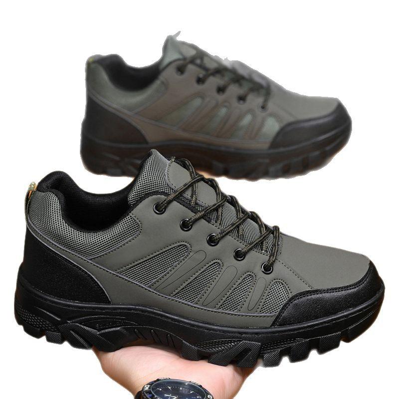 Outdoor Hiking Shoes Men's Casual Sports Shoes Hiking Labor Insurance Shoes Thick-soled Wear-resistant Cold Sticky Men's Shoes