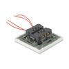 Întrerupător de perete Deschide Întrerupător cu control dual Tip 82 Panou din sticlă securizată Ascuns în perete Întrerupător cu control dual bidirecțional Consumabile electrice