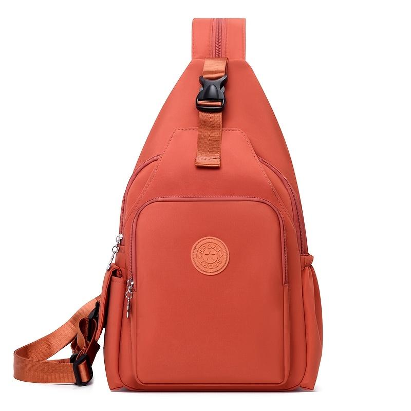 Korean Version Of Nylon Fabric Fashion Trend Simple Casual Women Chest Bag With Large Capacity Multi-Functional Backpack