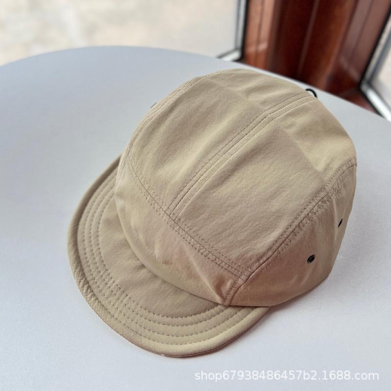 Casual Five-piece Hat Women's Summer Outdoor Camping Simple, Light and Quick-drying Flat Edge Baseball Cap Riding Cap Ins