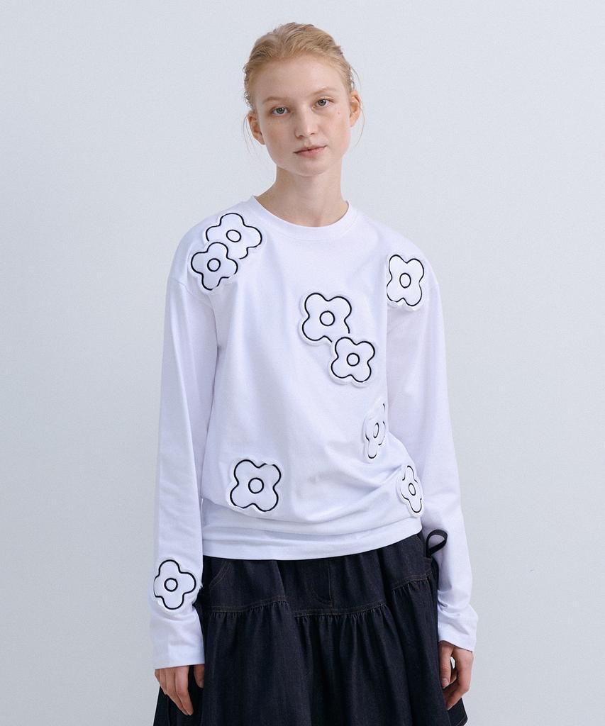 Epinggeulleo Cusion Aplique Top - White