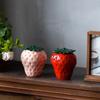 Strawberry Tea Pot Chinese Creative Ceramic Black Tea Storage Tank Sealed Tank Hand Moisture-proof Mini Storage Tank Personality