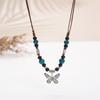 Ceramic Sweater Chain, Retro Ethnic Style Clothing Accessories, Geometric Autumn And Winter Sweater Necklace Stall