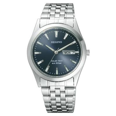 Herren RS25-0052B ( Uhr REGUNO Herren) Runde Uhr Silber Edelstahl Analog