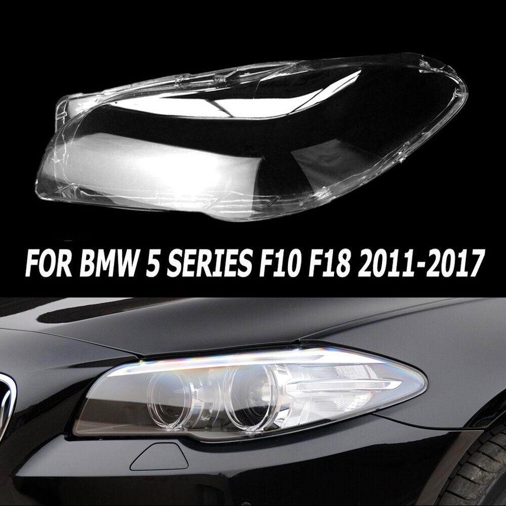 For BMW 5 Series F18 F10 2011 2012 2013 2014 2015 2016 2017 Transparent Front Headlamp Lens Cover Headlight Lampshade