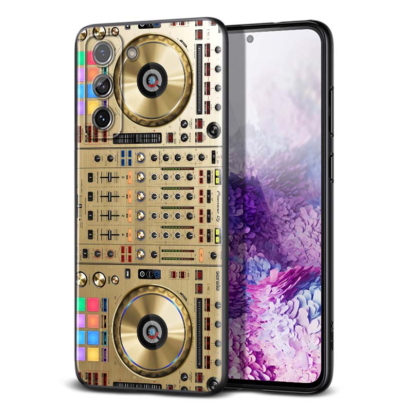 DJ Music Retro for Samsung Galaxy S21 Ultra Plus Note 20 10 9 8  S10 S9 S8 S7 S6 Edge Plus Black Phone Case