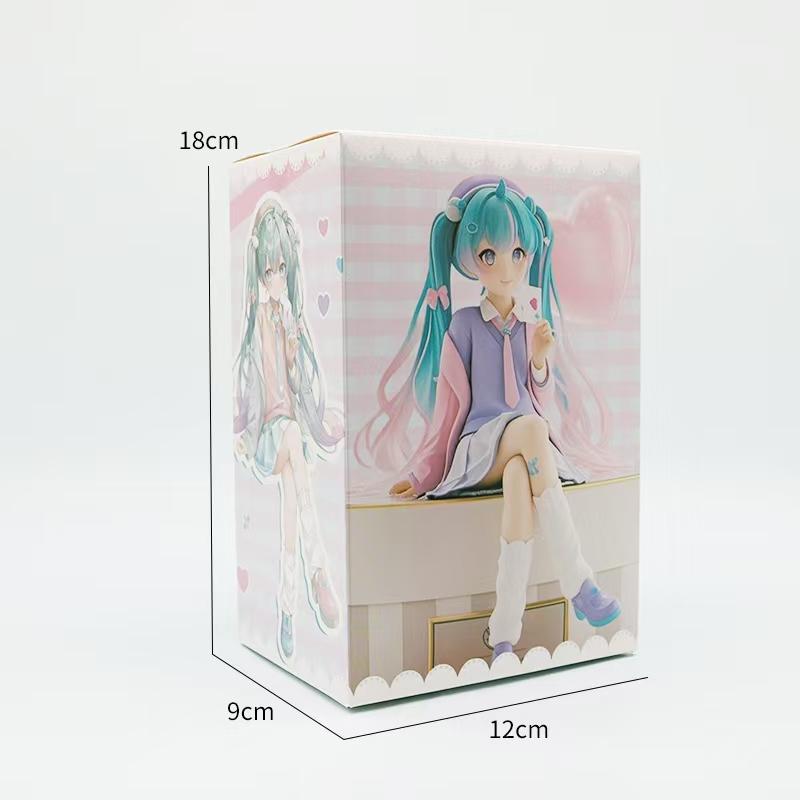 NEUE 14CM Hatsune Miku Schreibtisch Niedliche Actionfigur Neko T-Shirt Version. Anime Figur Kawaii Mädchen Modell Spielzeug Geschenk