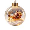 Acrylic Christmas Ball Charm Battery Operated Party Ornament NEW Holiday Ornament Ball  Home Decor