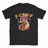 F-Caw-F Lustiges Hühnchen FCAWF Meme T-Shirt für Herren Lustiges 100% Baumwolle T-Shirt Rundhals Kurzarm T-Shirts Große Größen Kleidung