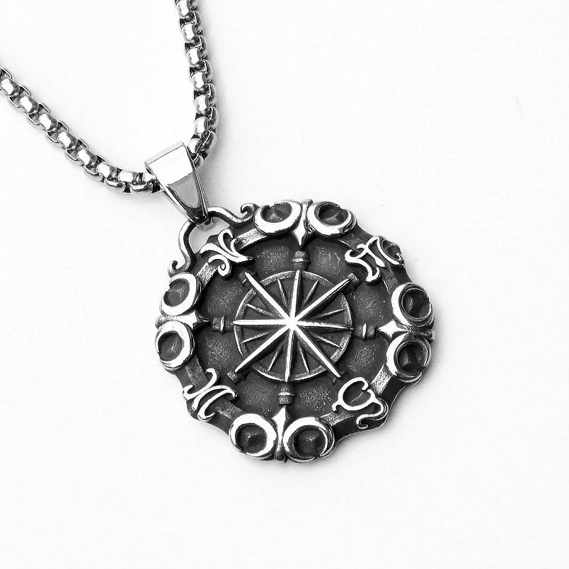 Accessories Hip Hop Necklace Stainless Steel Axe Pendant Titanium Steel Orchid Chain Men
