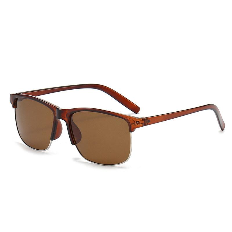 Half Frame Polarized Sunglasses UV400 Anti Glare Outdoor Cycling Riding Glasses Fashion Driving Eyeglasses