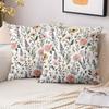 1 Pieces Floral Patterned Throw Pillow For Home Decor Polyester Pillowcase, Sofa Decorative Cushion Cov Headboard Pillow
