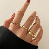 Einfaches, kreatives Ringset im europäischen und amerikanischen Stil – 7-teilig
