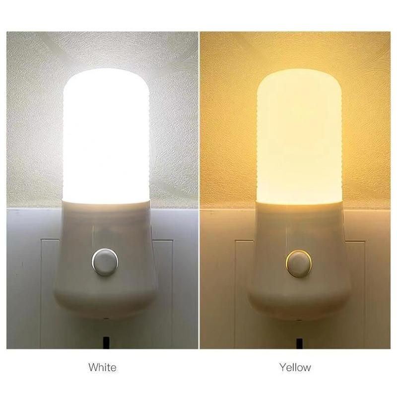 Led Night Lights Baby Feeding Bedside Lamp Lights Us Plug Socket Intelligent Energy Saving Night Lighting For Bedroom Corridor