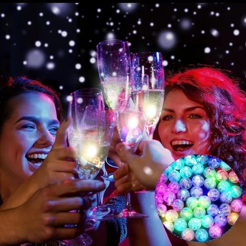 50/100 Adet LED Balon Işıkları Mini Yuvarlak Top Balon Gece Lambası LED Flaş Lamba Kağıt Fenerler Düğün Parti Dekorasyonları İçin