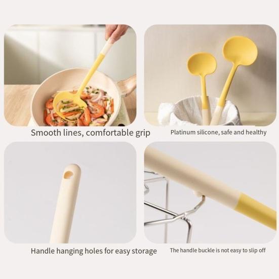 Mushroom Silicone Spatula for Cooking Heat-Resistant Turner for Nonstick And Coated Pans Safe Kitchen Cooking Utensil