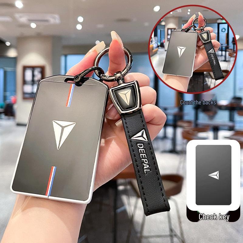 Suitable Dark Blue Card Key Case for Changan S07/SL03