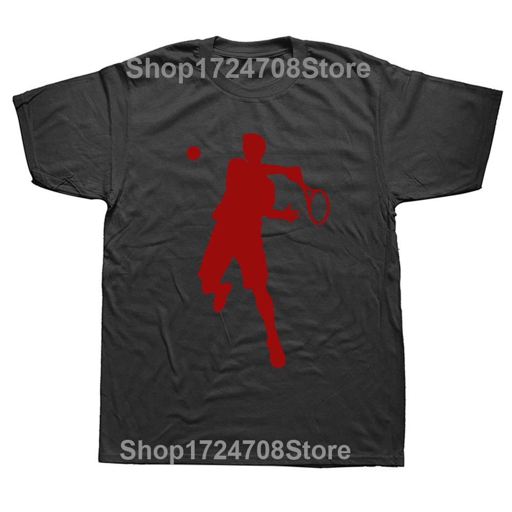 Cool Tennis Player Birthday Funny Unisex Graphic Fashion New Cotton Short Sleeve T Shirts O-Neck Harajuku T-shirt