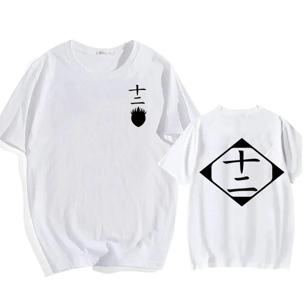 Anime Cotton T-Shirt Bleach Cosplay Shirt Zaraki Kenpachi Men Women O-Neck Short Sleeve Tee Fashion Tshirt