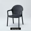 Waterproof Outdoor Rattan-Style Garden Chair with Backrest